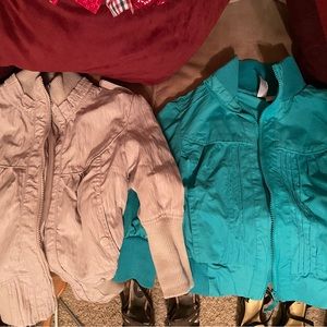 Jackets Short 2 - Tan & Teal